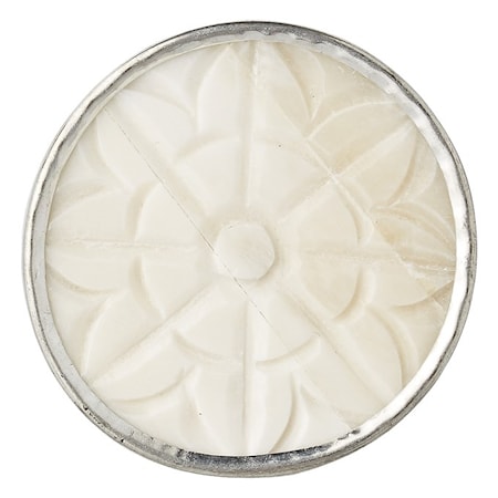 Nobilia Knopp Ø4.5 cm - Offwhite/silver
