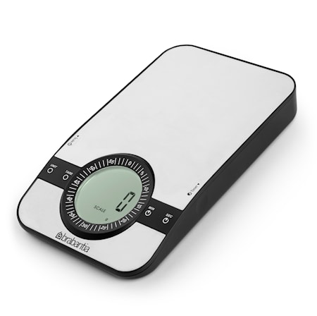 Profile köksvåg med timer Rektangulär Silver