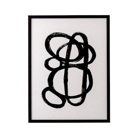 Ram Svart Tall Abstrakt poster