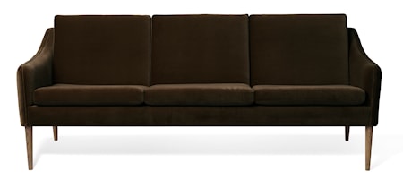 Mr. Olsen 3-sitssoffa Java Brown Sammet Smoked ek