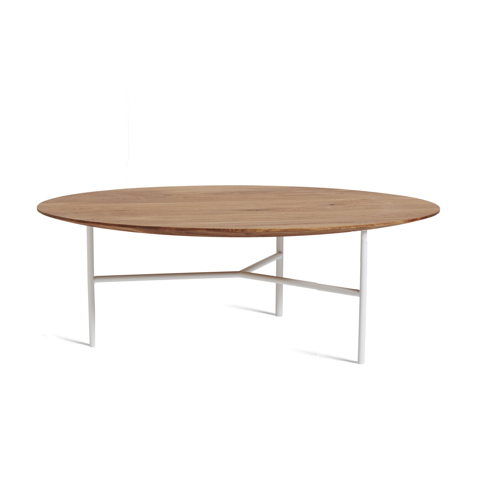 TRIBECA soffbord 110 cm oljad ek / vit, Mavis