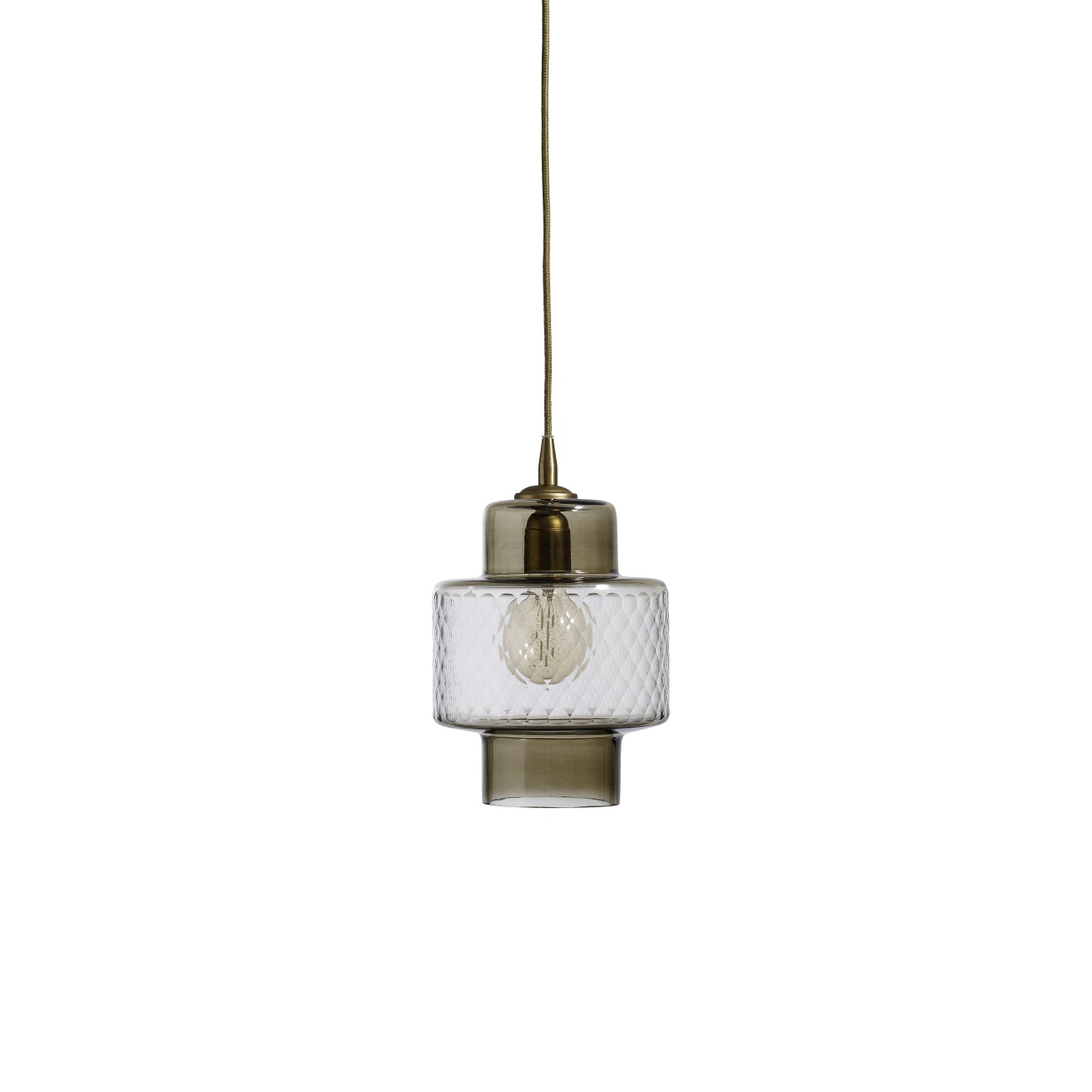 Lampa Smoke/ Cut glas, Nordal