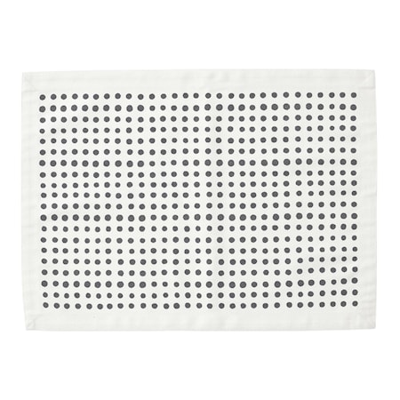 Bordstablett Placemat Dot 37x50 Svart/Vit