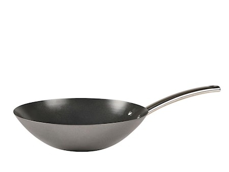 Wok 30,5 x 8,4 cm Svart kolstål