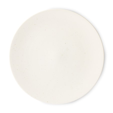 Kyoto ceramics Stor japansk Mattallrik White speckled