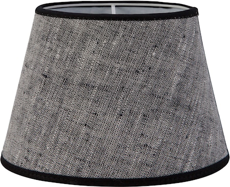 Oval Lin Gråsvart 15cm