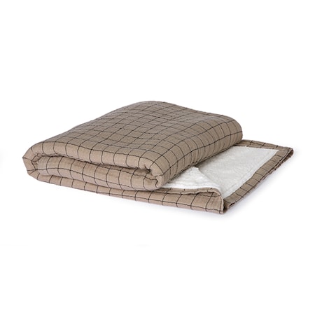 Checkered Sherpa Filt 130x170 cm