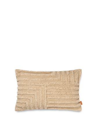 Crease Wool Kudde Rektangulär Light Sand
