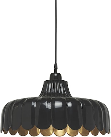Wells Taklampa Svart/Guld 43cm