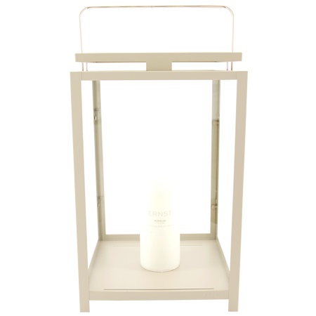 Lykta för Blockljus Beige