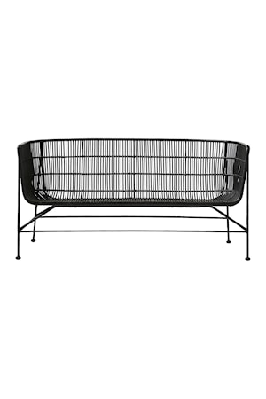 Soffa Coon 140x70x65,5 cm Svart