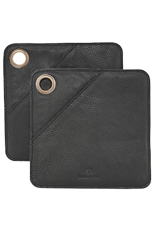 Grytlapp 2st Square 20x20 cm Svart