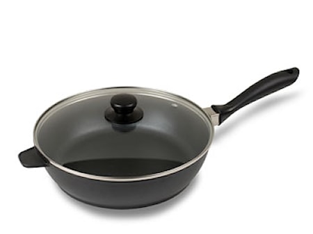 Traktörpanna med lock 28 cm