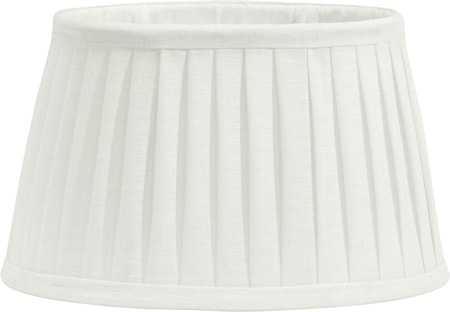 Indi Lampskärm Plissé Gammal Vit 20cm