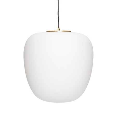 Taklampa Glas Vit ø40xh40cm
