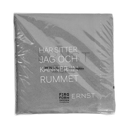 Servett Tid/Rum grå