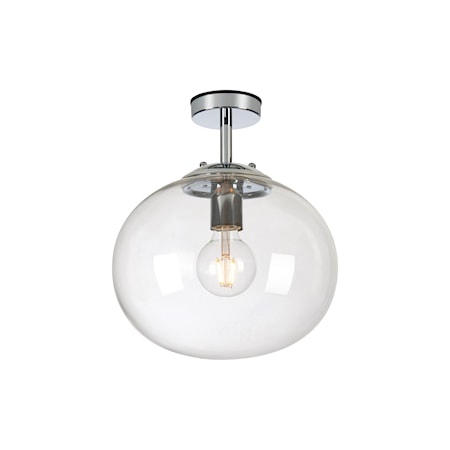Amy Taklampa Krom/Klar IP44