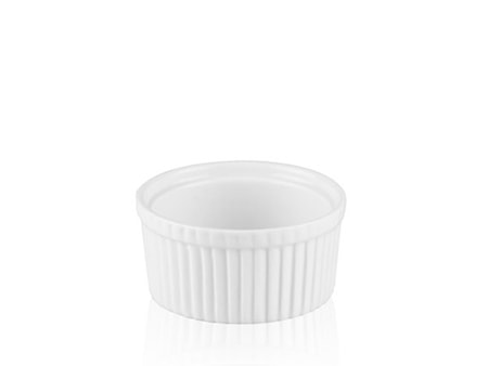 Suffléform Portionsstorlek singel i Vitt Porslin 9,5 cm