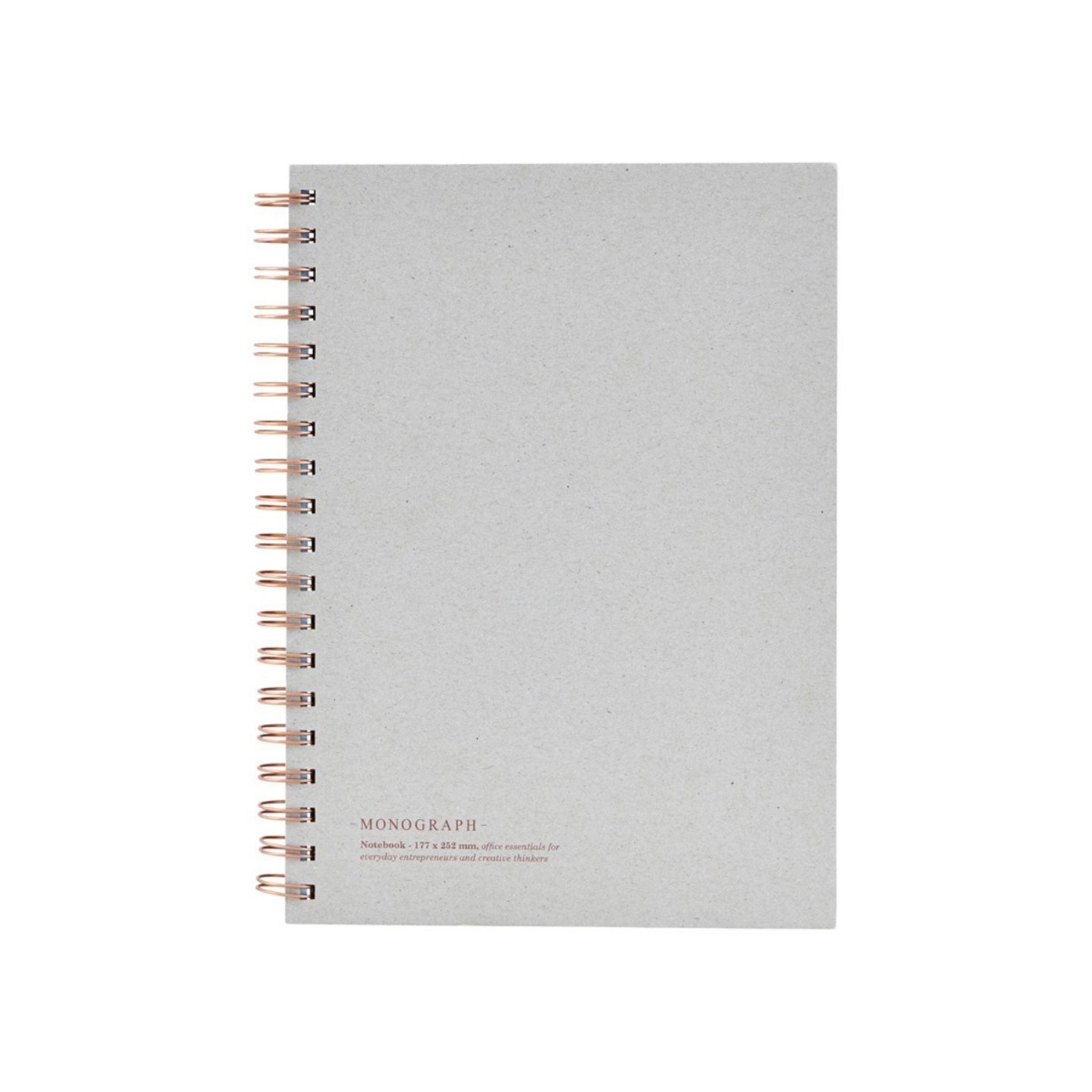 Monograph Anteckningsbok Tome 25,2x18 cm Grå