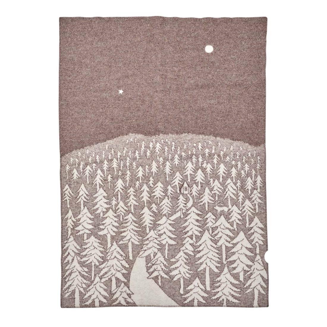 House in the Forest Recycled filt brun Klippan Yllefabrik