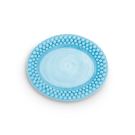 Bubbles Oval Tallrik Turkos 20 cm