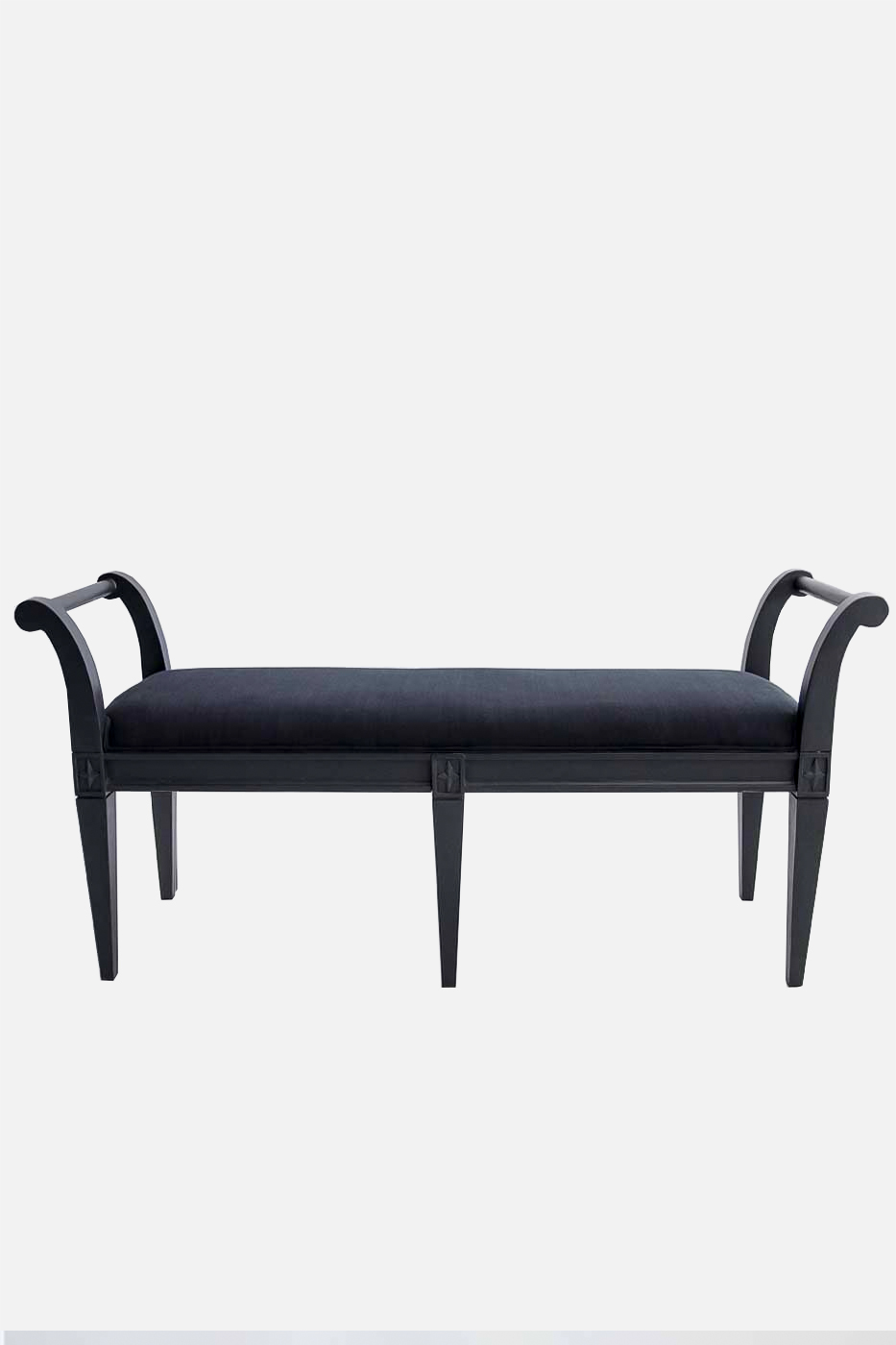 Bänk taburett 120 cm svart