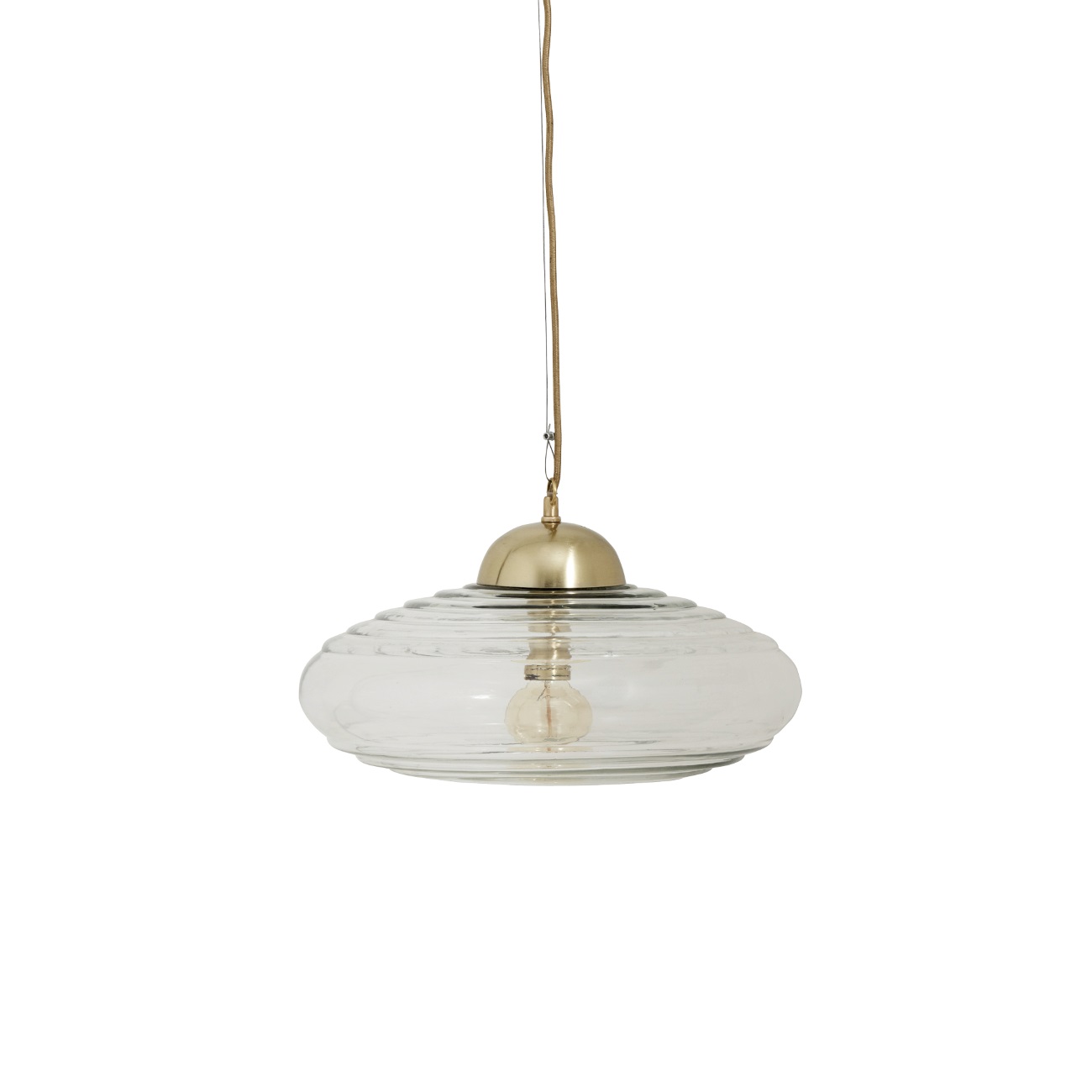 DISC stor vintage glaslampa, Nordal