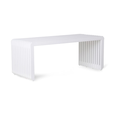 slatted Bench/Element White