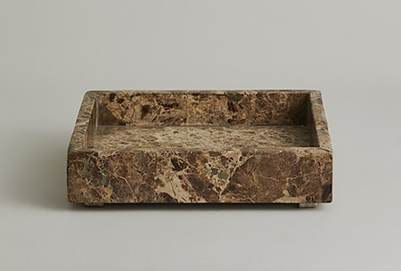 AYU Marmor Bricka Large square Brun