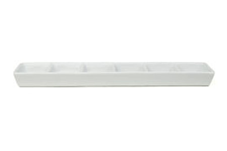 Fat rektangulärt 30x7cm 6 fack