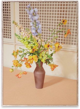 Blomst 06 / Beige Poster 50x70 cm