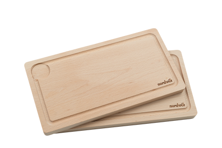 Planksteksbräda i bok med underlägg 2-pack