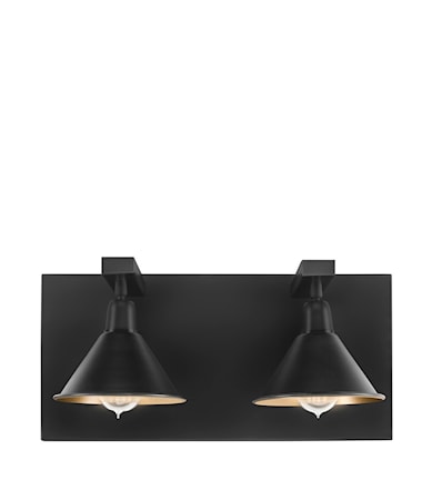 ANZIO Wall lamp double matt black