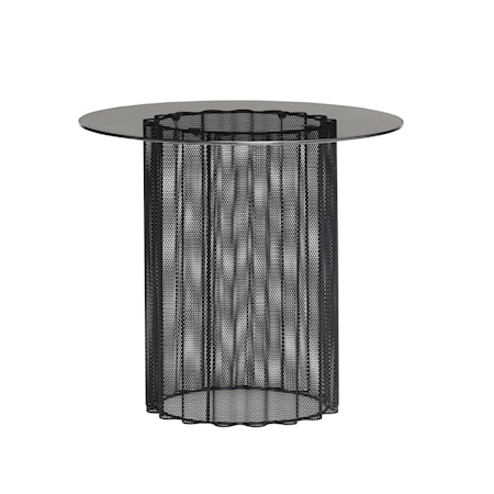 Bord Frostat Glas Svart