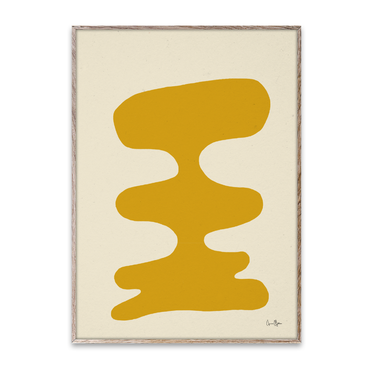 Paper Collective Poster Soft Yellow 50x70 cm