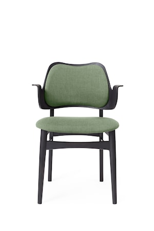 Gesture Chair S Sage green Canvas, Svartlackad Bok