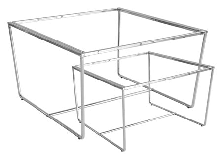 Stella satsbord underrede, krom (set om 2)