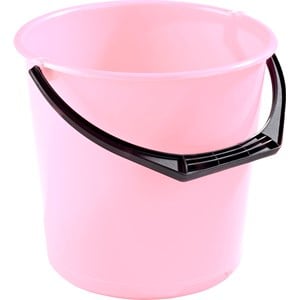 Hink plast transparent rosa, 10 l