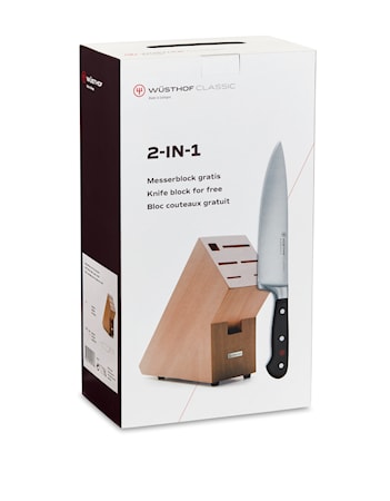 CLASSIC 2-in-1 Knivblock Trä