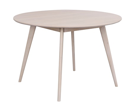 Yumi Matbord Runt Vitpigmenterad Ek 115 cm