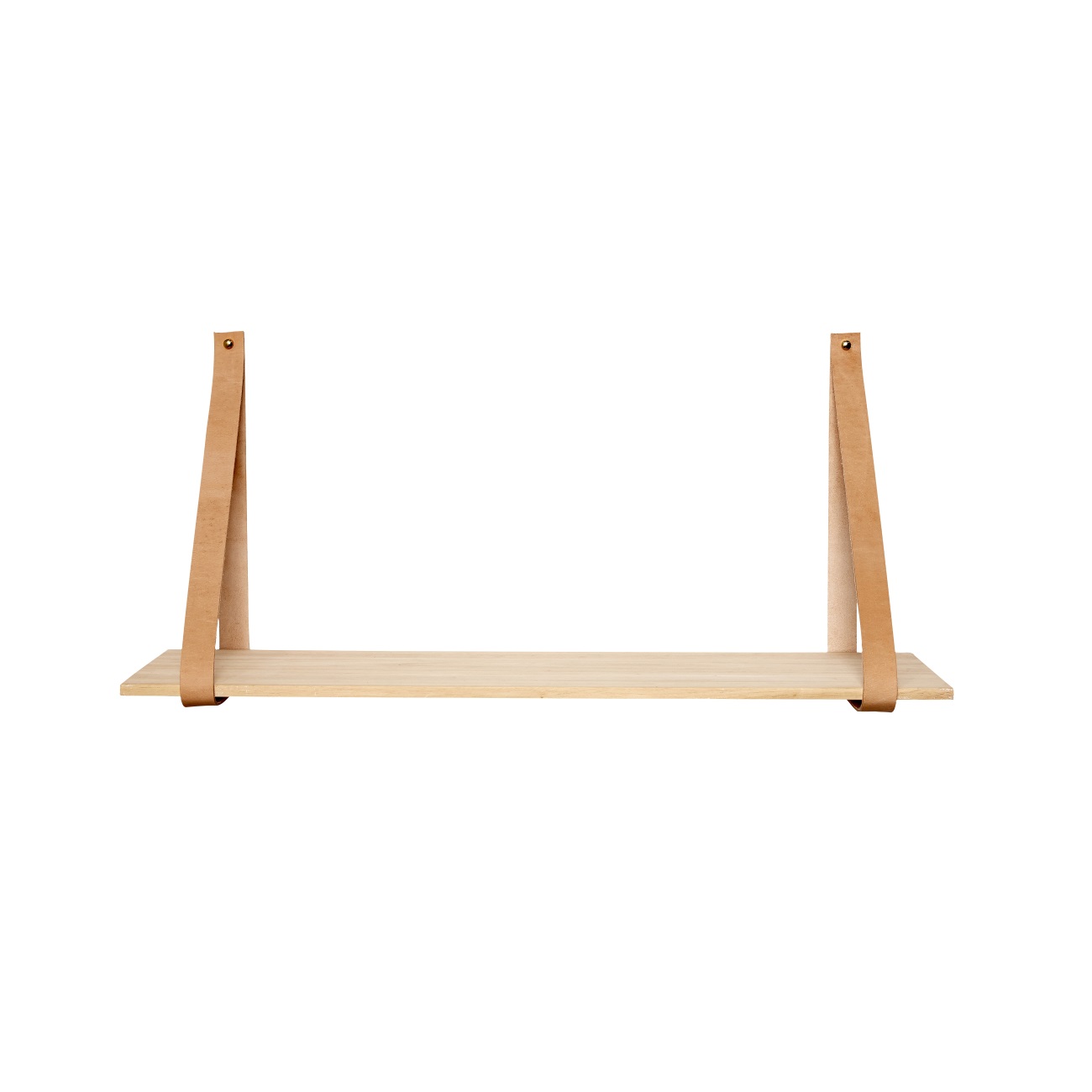 Hylla 100 cm läderkonsoler, Hubsch