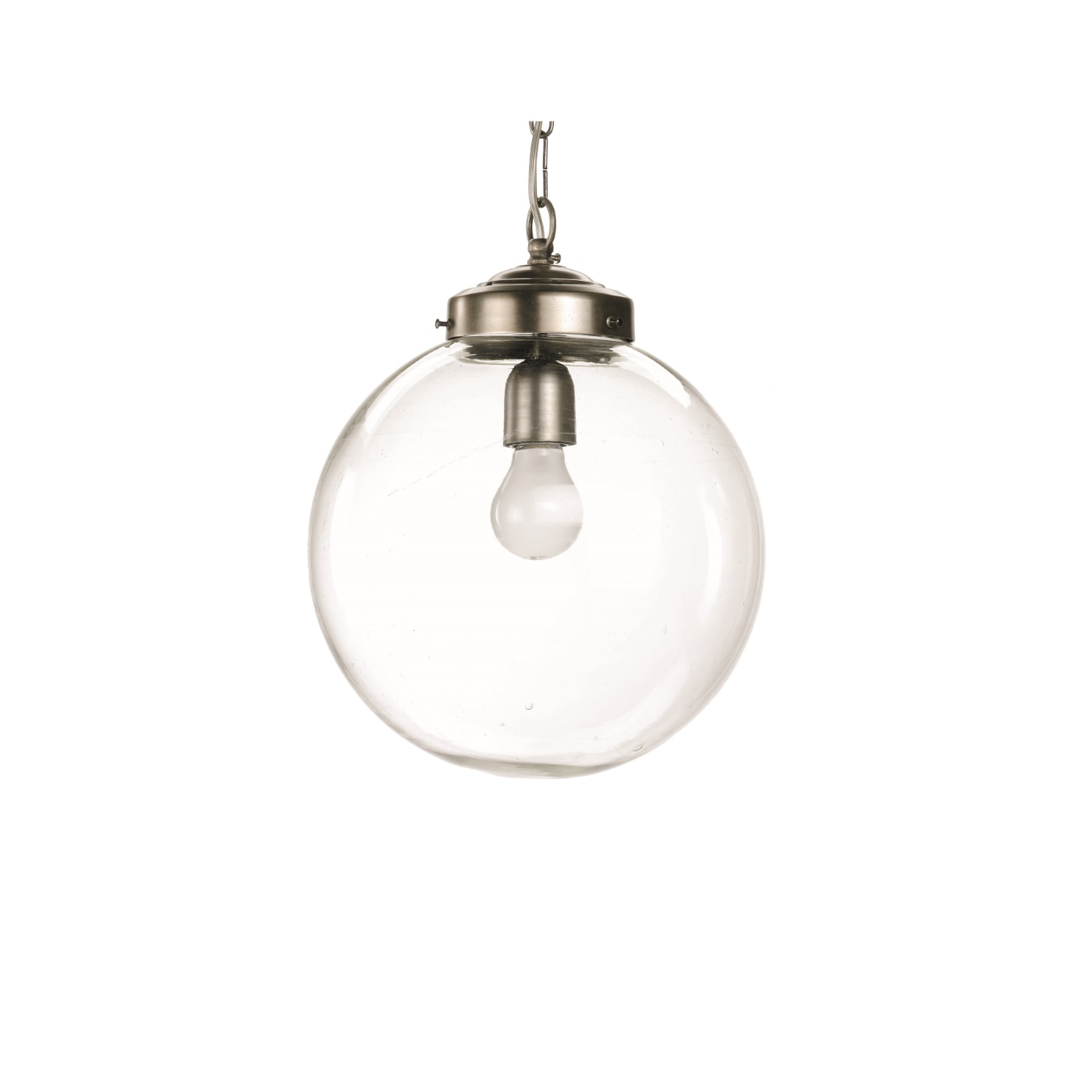 Taklampa Ball 30 cm klarglas, Nordal