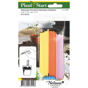 Sticketiketter Nelson Garden, 40-pack