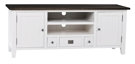 Nottingham TV-bänk Vit 160 cm