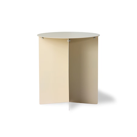 Metall Sidobord Rund Cream