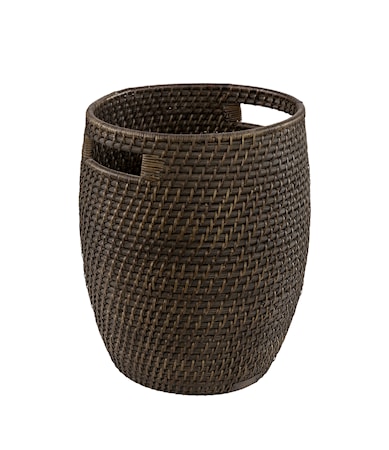 AMAZON round basket deep brown