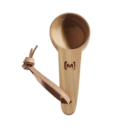 Kaffesked Natur Ny Teak L: 10 cm