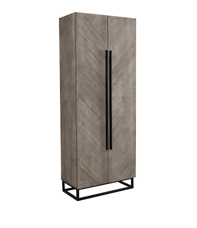 Vancouver Garderob 80x43x210 Pebbles Grey