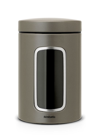 Förvaringsburk med fönster 1.4 Ltr Platinum