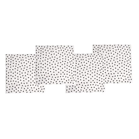 Servett Konfetti Svart 16 cm